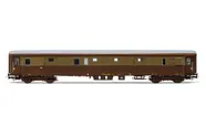 FS, bagagliaio/posta tipo ‘49 DUz 93100, livrea castano/isabella, carrelli tipo 27, ep. III