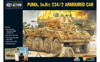 Puma Sd.Kfz 234/2 Armored Car 1:56 WWII Military Wargaming Plastic Model Kit