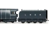 LNER, Class W1 'Hush Hush', 1935 (Double Blast Pipe), 4-6-4, 10000 - Era 3