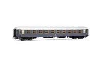 FS, 2-tlg. Set „Rapido 904-905”, UIC-X '68 1. + 2. Klasse, MD50-Drehgestelle, grau mit rotem Streifen