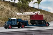 Scammell Low Loader & Coles Crane - Pickfords/British Railways