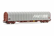 SNCF, wagon bâché à 4 essieux Rils, livrée gris "Fret", ép. V