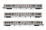 SNCF, 3-unit set of RIB 70 coaches, original livery, period IV