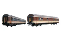 RENFE, 2-unit pack of "Estrella Galicia", BBL-9600 + DDE-10400, with orange doors, Estrella livery