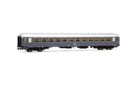 FS, 2-tlg. Set „Rapido 904-905”, UIC-X '68 1. + 2. Klasse, MD50-Drehgestelle, grau mit rotem Streifen
