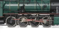 SNCB/NMBS, steam locomotive class 81, 3-dome symetrical boiler, dark green livery, period III