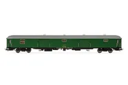 RENFE, furgón D11-11400, decoración verde, ép. IV