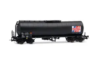 SNCF, 2-unit pack of 4-axle isolated tank wagon TOTAL France, black livery