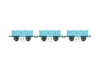 Open Carriage Pack containing 3x Open Carriages (Stephenson's Rocket)
