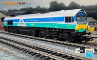 RailRoad Plus: Class 66 - Aggregates Industries - 66711 'Sence' (DCC Sound Fitted)