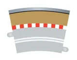 Single Lane Radius 3 Curve Outer Borders 22.5° x 4