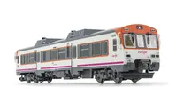 RENFE, automotor diesel 596, decoración «Media Distancia», 9-569-005-9, ép. VI