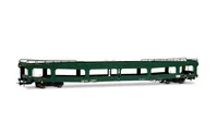 DR, set di 3 carrozze treno auto-cuccette "Berlino – Lörrach", composto da 1 x Bc + 1 x WLAB + 1 x DDm, livrea verde/rossa, ep. IV