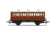 LB&SCR, 4 Wheel Coach, 3rd Class, Fitted Lights, 881 - Era 2