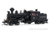 Heisler steam locomotive, 2-truck model, "McCloud River Railroad #3", ep. III, with DCC sound decoder