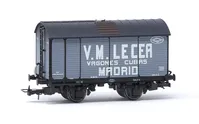 NORTE, vagón para el transporte de vino, «V.M. Lecea - Vagones Cubas Madrid», ép. III