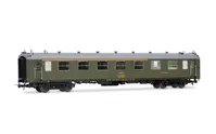 RENFE, 2-unit set of 5000 coaches, consisting of 1 x BBD4 baggage + 1 x AAR bar, with old bellows, in olive green livery, ep. IV