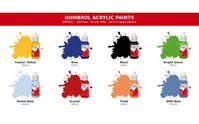 NHS Charities Together Acrylic Dropper Bottle Paint and Brush Set