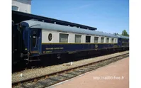 CIWL, 2-unit set of coaches, including 1 x "Côte d'Azur" bar coach n° 4148 and 1 x "Train Bleu" salon coach n° 4160, period V-VI