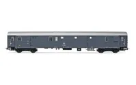 FS, luggage van Dz 83000 with bogies 27, grey livery, period IV. Suitable AC wheelsets for this item: HC6102 (10,50 x 24,50 mm)