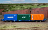 Touax, KFA Container Wagon with 3 x 20' Containers - Era 11