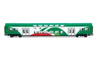 Trenitalia Tper, Vivalto intermediate coach, FER livery green/white/red with ribbed roof