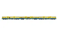 RENFE, 3-unit DMU class 592 in original blue/yellow livery, period IV-V