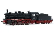 DR, steam locomotive class 55.25 (ex Pr. G 8.1), black/red livery, period IV