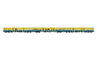 RENFE, 3-unit DMU class 592 in original blue/yellow livery, period IV-V