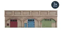 Low Relief Viaduct with Lock Ups 2 Red Brick