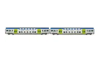 FS Trenitalia, 2-unit pack Vivalto intermediate coaches, Trenitalia DPR livery, old Vivalto logo
