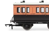 LSWR, 6 Wheel Coach, 1st Class, 490 - Era 2