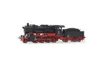 DB, locomotiva a vapore classe 56.20, caldaia con 3 duomi simmetrici, livrea nera/rossa, ep. III, con DCC sound decoder