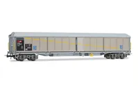 SBB, 2-unit set of 4-axle sliding-wall wagon type Habils, livery with patches, ep. V