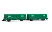 RENFE, 2-tlg. Set JPD-Wagen „TEM", grüne Farbgebung, Ep. V