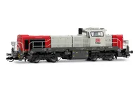 DB Cargo, Diesellokomotive Vossloh DE 18, rot/graue Farbgebung, Ep. VI