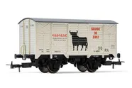 R.N., 2-axle covered wagon, "Osborne", period III. Suitable AC wheelsets for this item: HC6101 (11,27 x 24,25 mm)