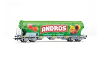 SNCF, 4-axle hopper wagon "ANDROS" for transport of sugar, green livery