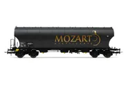 Round-sided hopper wagon "Mozart Distillerie", nero e oro livrea, periodo VI