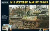 M10 Wolverine Tank Destroyer 1:56 WWII Military Wargaming Plastic Model Kit