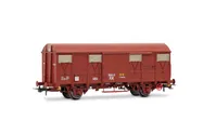 RENFE, 2-axle J2 wagon, oxid red livery, with rear lights