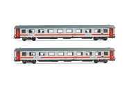 FS, set of 2 coaches Gran Confort '85  "Progetto 901", InterCity Giorno livery, period VI