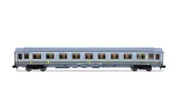 FS, 2-tlg. Set UIC-Z1-Wagen, bestehend aus 1.-Klasse-Wagen in grau/gelber Farbgebung + 2.-Klasse-Wagen in „Bandiera“ Farbgebung, Ep. V