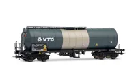 VTG, 4-axle isolated tank wagon, blue/silver livery