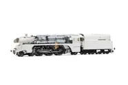 DR, Dampflokomotive 02 0314-1 mit Ölfeuerung, grün mit Zierlinie auf dem Führerhaus