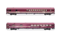 Euro-Express, set di 2 carrozze, composto da 1 carrozza "Partywagen" WGmh804/854 e 1 carrozza ristorante WRmh132, ep. VI