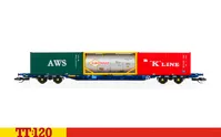 Touax KFA Container Wagon with 3x20 Containers
