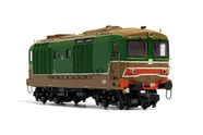 FS, diesel locomotive D.445, 1st series, original green/isabella livery, period IV-V