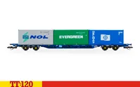 Touax KFA Container Wagon with 3x20 Containers