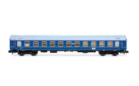 DR, 4-unit set of "Tourex", no. 2/2, consisting of 1 x WR + 1 x SD + 2 x WLAB, blue livery, ep. III